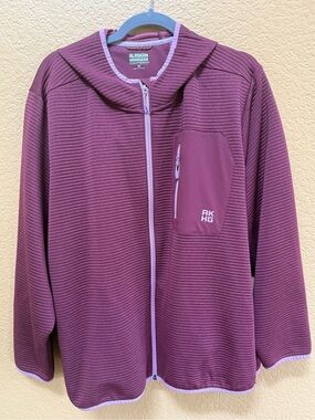 Alaskan Hardgear - Duluth Trading Burgundy Zip-Up Jacket Hoodie 3X